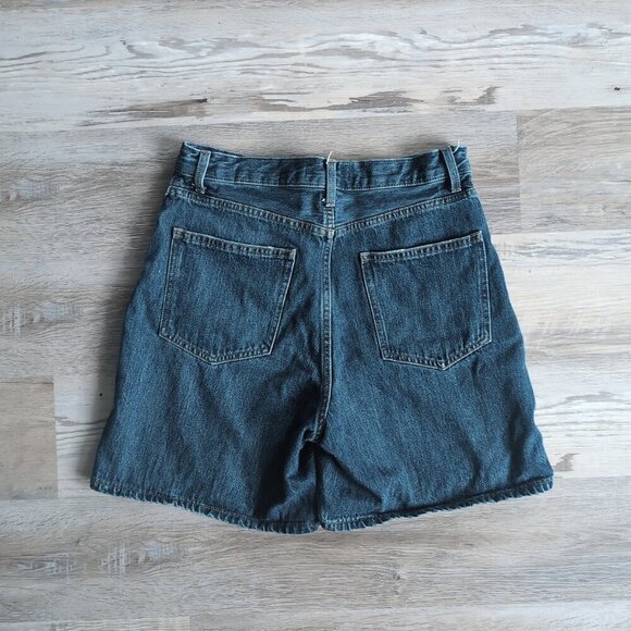 Uniqlo High Rise Roll Up Denim Shorts - Picture 4 of 5